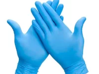 Guantes De Nitrilo Celestes X Caja M X 10 Unid